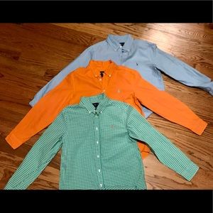 Boys Ralph Lauren Lot of 3 Shirts size large 14-16